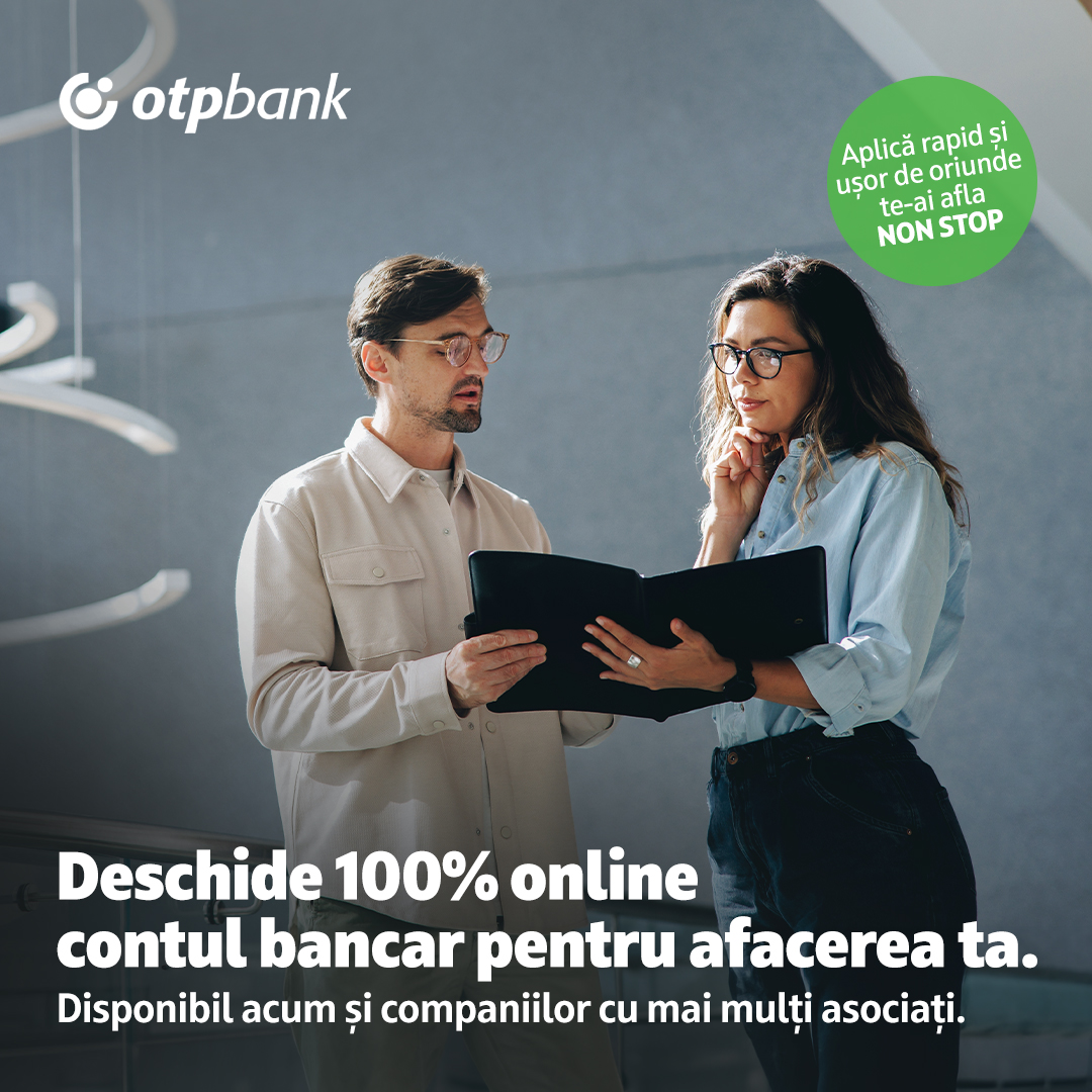 OTP Bank România extinde facilitatea de deschidere a conturilor 100% online pentru companii și IMM-uri cu mai multi asociați