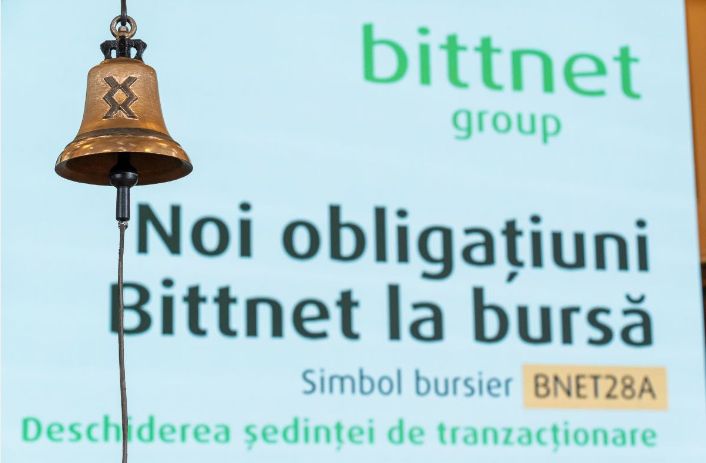 O nouă emisiune de obligațiuni Bittnet, în valoare de 6,6 milioane lei, intră la tranzacționare la Bursa de Valori București