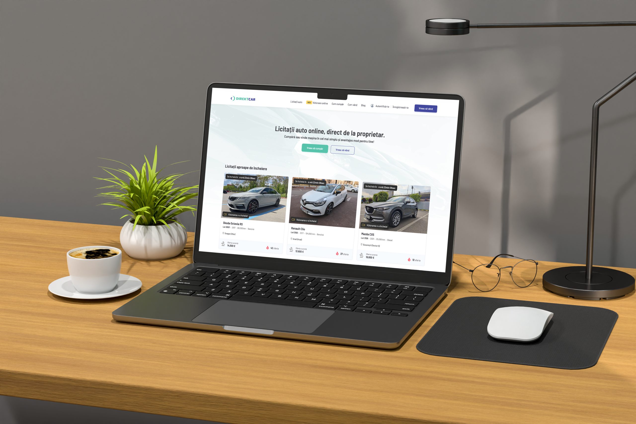 Se lansează Direktcar.ro, prima platformă de licitații auto din România, cu o tehnologie unică de vizionare online în timp real a autoturismelor