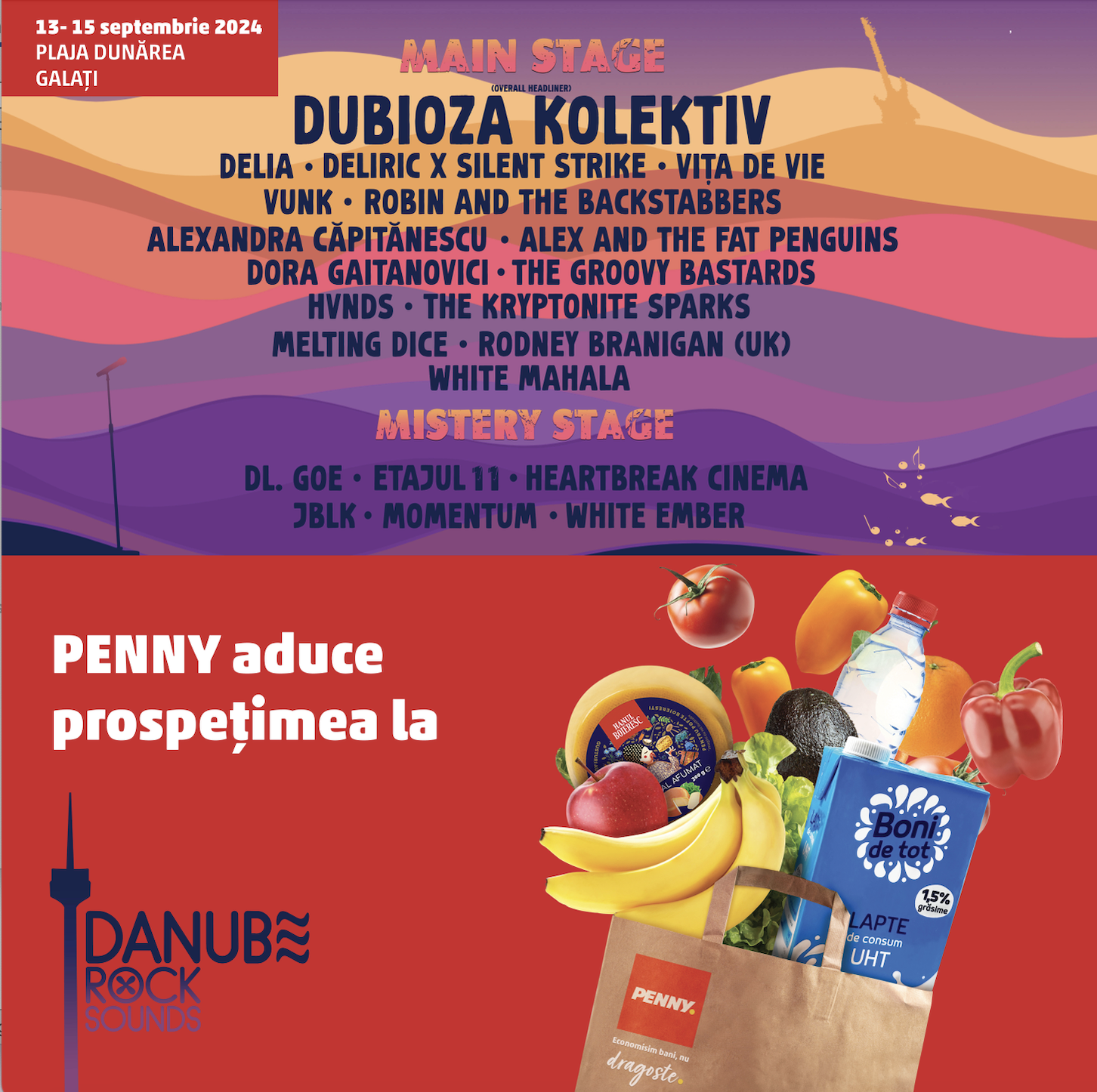 PENNY România, furnizor de prospețime la  Danube Rock Sounds 2024