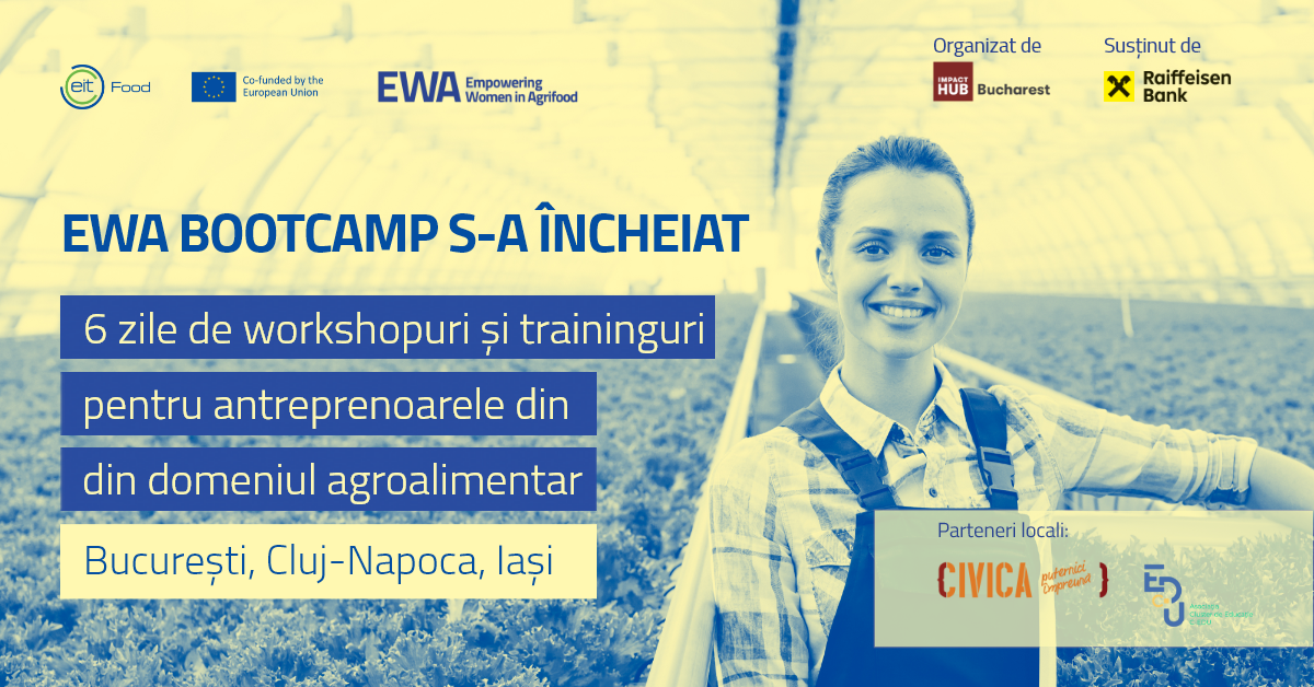 Antreprenoarele de la EWA Bootcamp 2024 s-au pregătit pentru viitorul agriculturii sustenabile