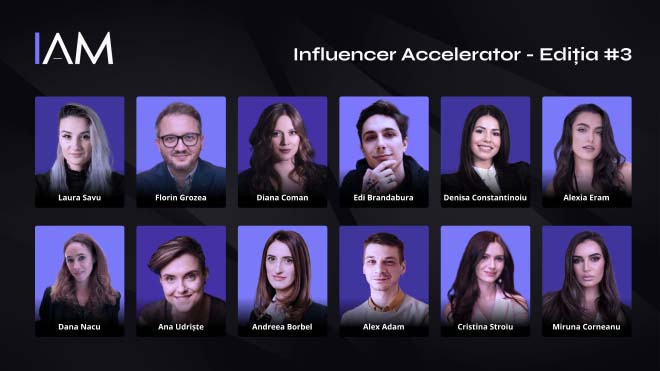 18 Mentori din Publicitate și Social Media sunt profesorii din ediția a 3-a Influencer Accelerator