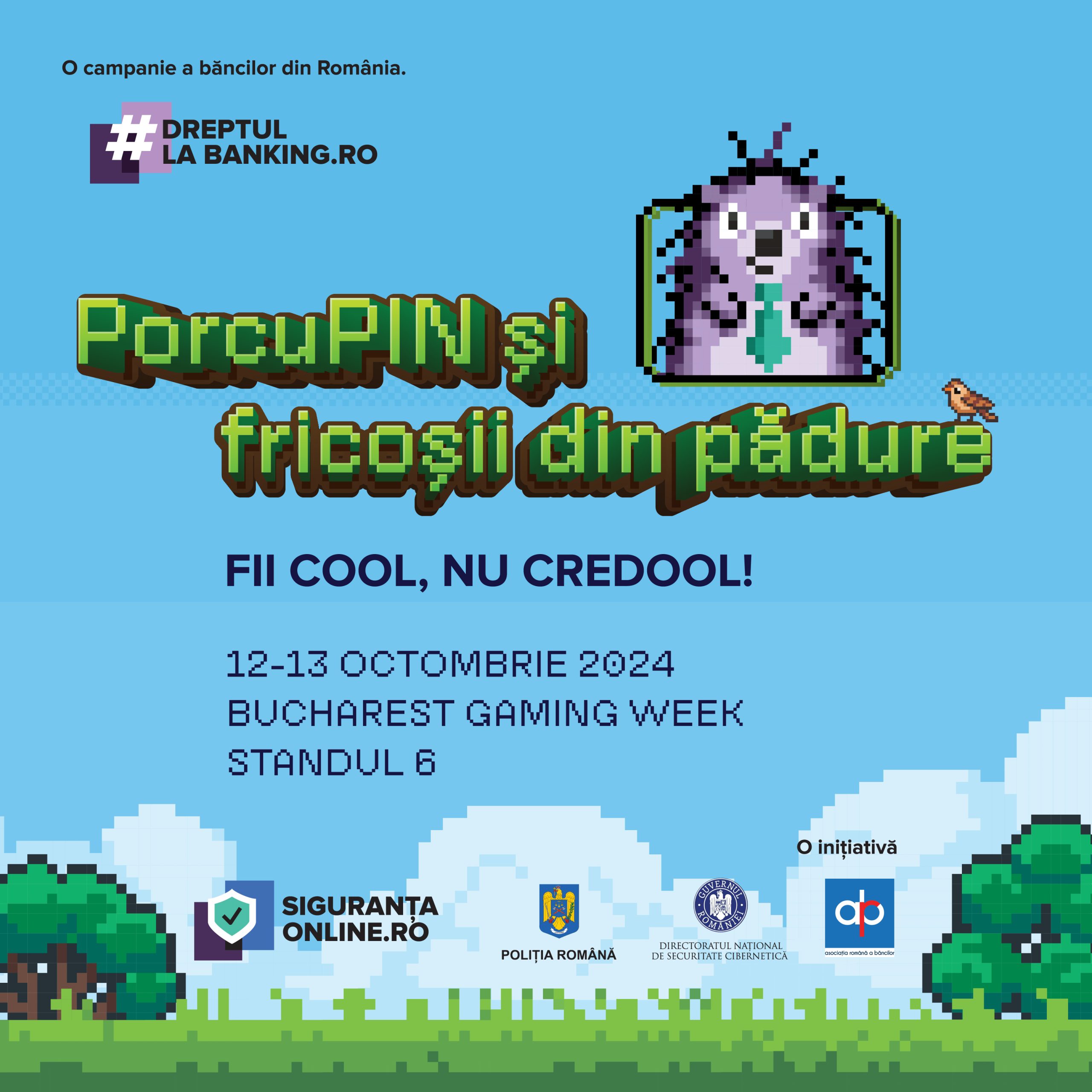 Copiii și tinerii sunt invitați în acest weekend la standul  #SigurantaOnline de la Bucharest Gaming Week