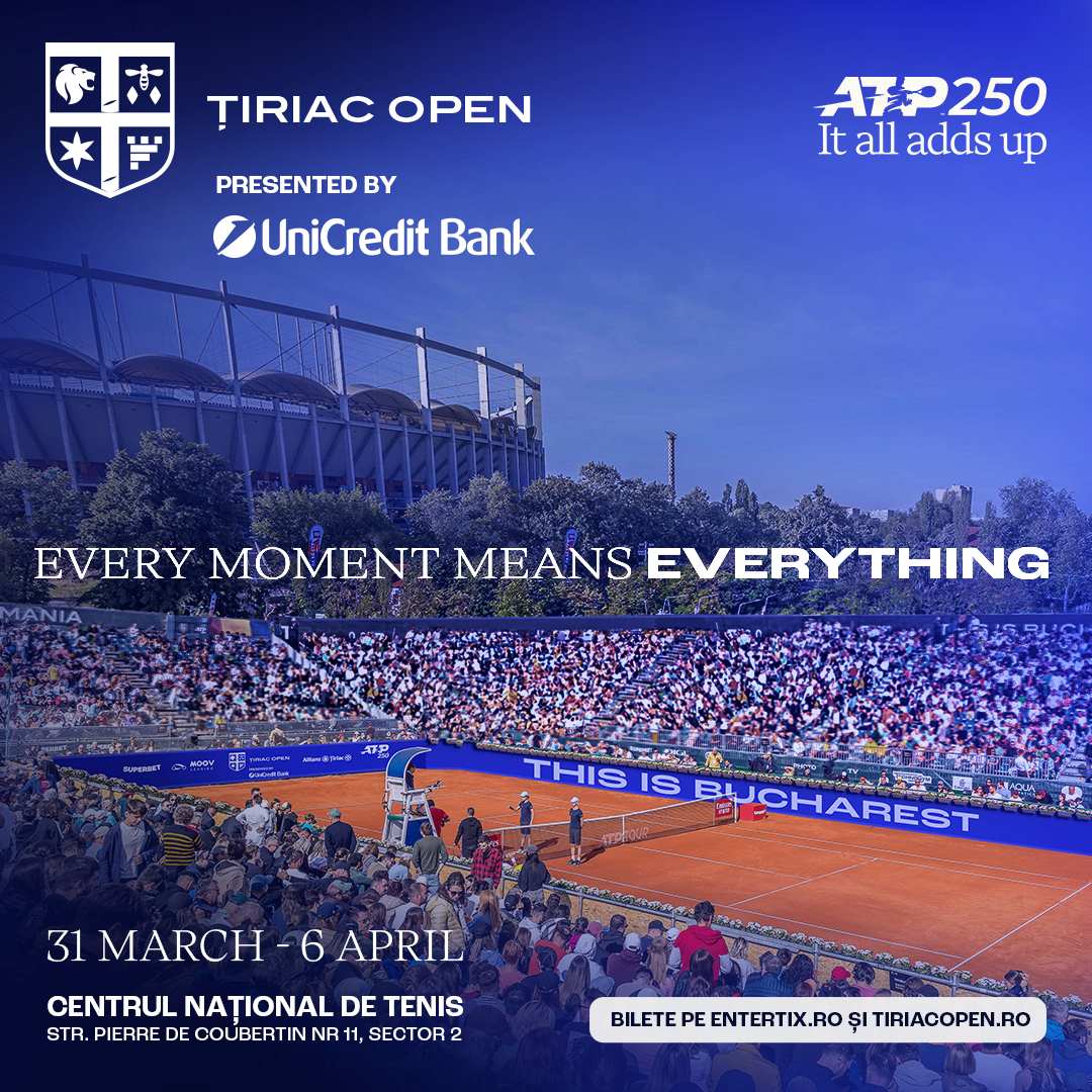 UniCredit Bank prezintă Turneul ATP 250 Țiriac Open,  ediția 2025